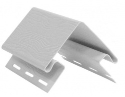 Угол наружный белый 3000х80х80 мм Fine ber сайдинг