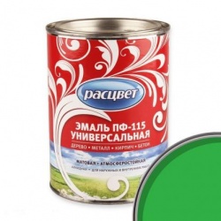 Эмаль Расцвет ПФ-115 универсальная 0,9 кг Светло-зеленая