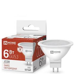 Лампа светодиодная LED-JCDR-VC 6Вт 230В GU5.3 4000К 530Лм IN HOME