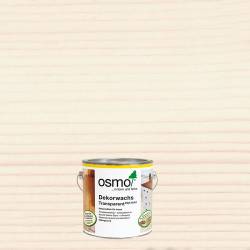 Цветное прозрачное масло Osmo 3111 Dekorwachs Transparent Töne 2,5 л цвет Белый