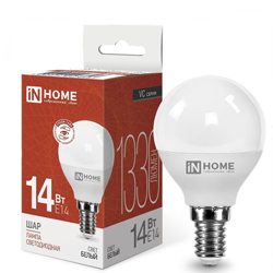 Лампа светодиодная LED-ШАР-VC 14Вт 230В E14 4000K 1330Лм IN HOME