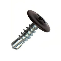 Саморез с пресс-шайбой 4.2х19 мм сверло RAL8017 Коричневый