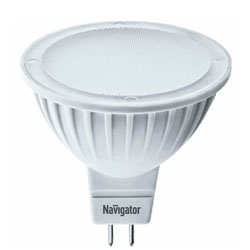 Лампа светодиодная LED MR16 GU5,3 5 вт 2700К Теплый свет Navigator