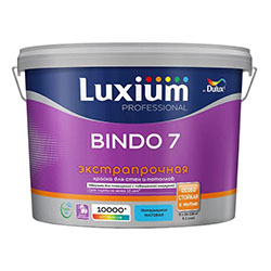 Краска матовая 9 л база BС Dulux/Luxium Bindo 7