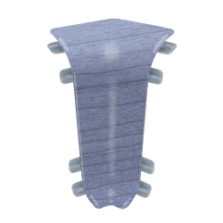 Внутренний угол для плинтуса К55 Комфорт Синий