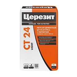 Штукатурка для ячеистого бетона 20 кг Церезит СТ24 Light