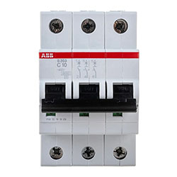 Автоматический выключатель 3п S203 С 10А 6,0кА ABB