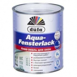 Эмаль Düfa Aqua-Fensterlack для окон 0,75 л