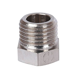 Пробка НР 1/4" никелированная STOUT