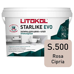 Эпоксидная затирка LITOKOL STARLIKE EVO S.500 ROSA CIPRIA 1 кг