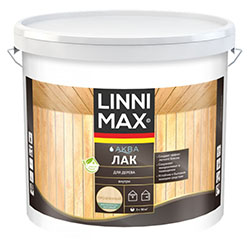 Лак акриловый для дерева Стены и потолки Матовый 9 л Linnimax АКВА