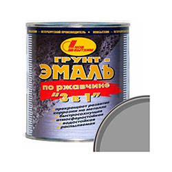 Грунт-эмаль 3в1 Темно-серый RAL7024 1 л НОВБЫТХИМ
