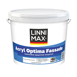 Краска фасадная 8,46 л База 3 LINNIMAX Acryl Optima Fassade