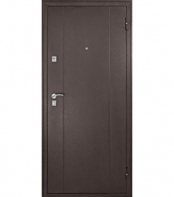 Дверь Форпост 72 размер 960х2050 мм правая с цилиндрическим замком и дверной фурнитурой