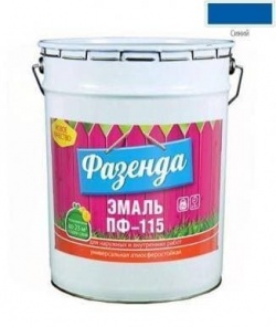 Эмаль ПФ-115 «Фазенда» Синяя 20 кг