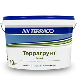 ТЕРРАКО Террагрунт Белый 10 кг Акриловая грунтовка