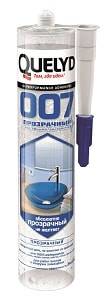 Quelyd клей-герметик мастификс 007 кристал  290 мл. (туба)
