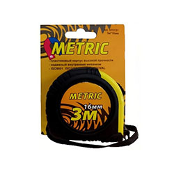 Рулетка 3 м 16 мм с магнитом METRIC