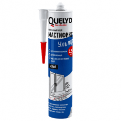 Quelyd клей монтажный мастификс ультра белый 450 г