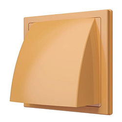 Выход стенной КФВ фланец D125 обратный клапан 150x150 Beige ASA ERA STREETLINE