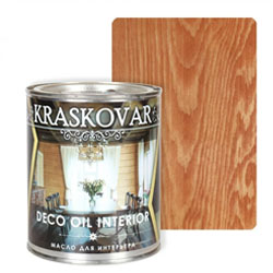 Масло для интерьера KRASKOVAR Deco Oil Interior 0,75 л Махагон