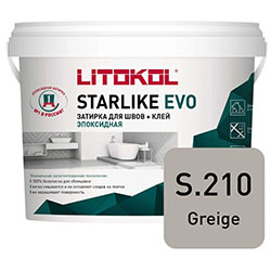 Эпоксидная затирка LITOKOL STARLIKE EVO S.210 GREIGE 1 кг