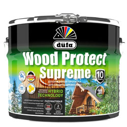 Декоративная пропитка для дерева (ДЮФА) Wood Protect Supreme Горная сосна 9л