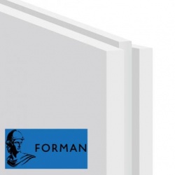 FORMAN Пазогребневая гипсовая плита ПГП 667х500х80 мм Полнотелая обычная
