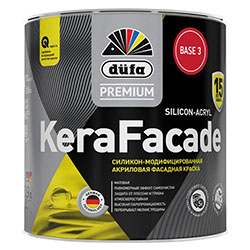 Краска для фасадов акриловая база BW 0,9 л Dufa Kerafasad