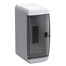 Корпус пластиковый навесной КМПн-2 IP41 TEKFOR Черная прозрачная дверь IEK
