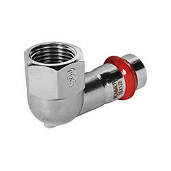 Угольник-переходник ВПр-ВР Ø 15х1/2" Нержавеющая сталь пресс ROMMER