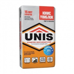 Unis Униблок Зимний  25 кг кладочно-монтажный клей