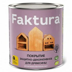 Покрытие Faktura для дерева Сосна с льняным маслом и ионами серебра 0,7 л