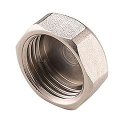 Заглушка ВР 1" латунь никелированная VALFEX VF.590.N.100