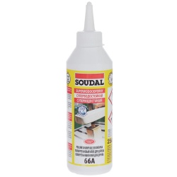 Водостойкий полиуретановый клей для дерева 66A Soudal D4 750 мл
