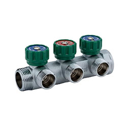 Коллектор регулирующий 3/4"х1/2" 3 выхода ALATO