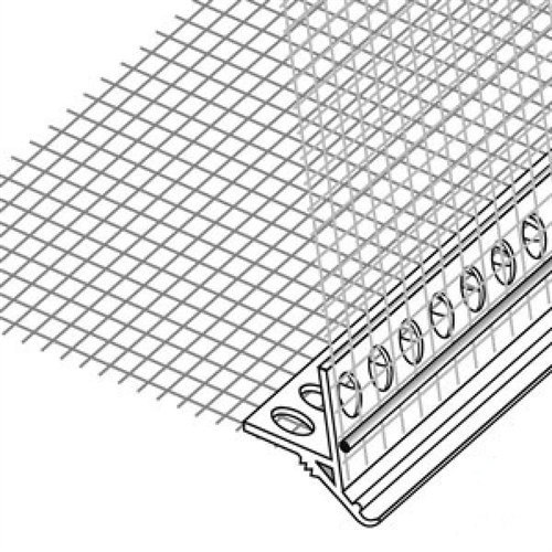 Картинка Профиль-капельник ПВХ с армирующей сеткой 2,5 м