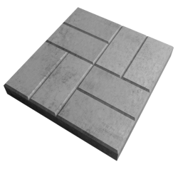 Плитка тротуарная Серая 400х400 мм Кирпич Плитка тротуарная Серая 400х400 мм Кирпич