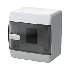 Корпус пластиковый ЩРН-П-4 IP41 Черная прозрачная дверь IEK UNION Compact