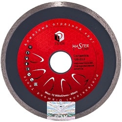 Диск алмазный Ceramics по керамике 125х1,6х5х22,23 мм DIAM