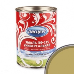 Эмаль Расцвет ПФ-115 универсальная 0,9 кг Оливковый