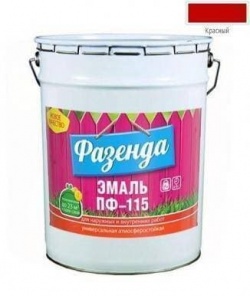 Эмаль ПФ-115 «Фазенда» Красная 20 кг