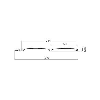 Картинка Блок-хаус 244х3000 мм Grand Line клен