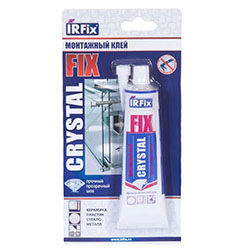 Клей каучуковый прозрачны 100 мл CRISTAL FIX IRFIX