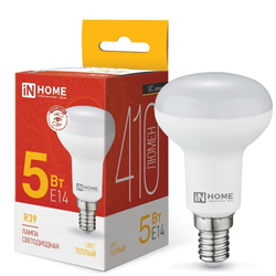 Лампа светодиодная LED-R39-VC 5Вт 230В Е14 3000К 410Лм IN HOME