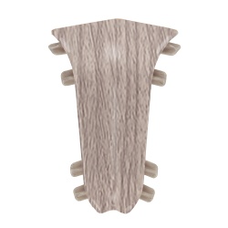 Внутренний угол для плинтуса К55 Комфорт Дуб снежный