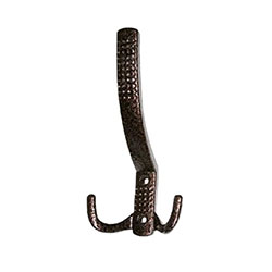 Крючок вешалка №11 перфорированный Молотковая бронза