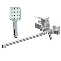 Смеситель для ванны длинный излив латунь VALFEX Vega Chrome VF.22818