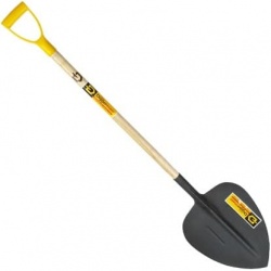 Лопата совковая щебеночная Diggermaer с деревянным черенком и ручкой   1390х470х320 мм