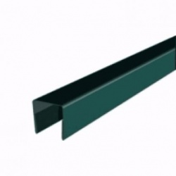 Парапет для профнастила С8 длина 2 м Зеленый